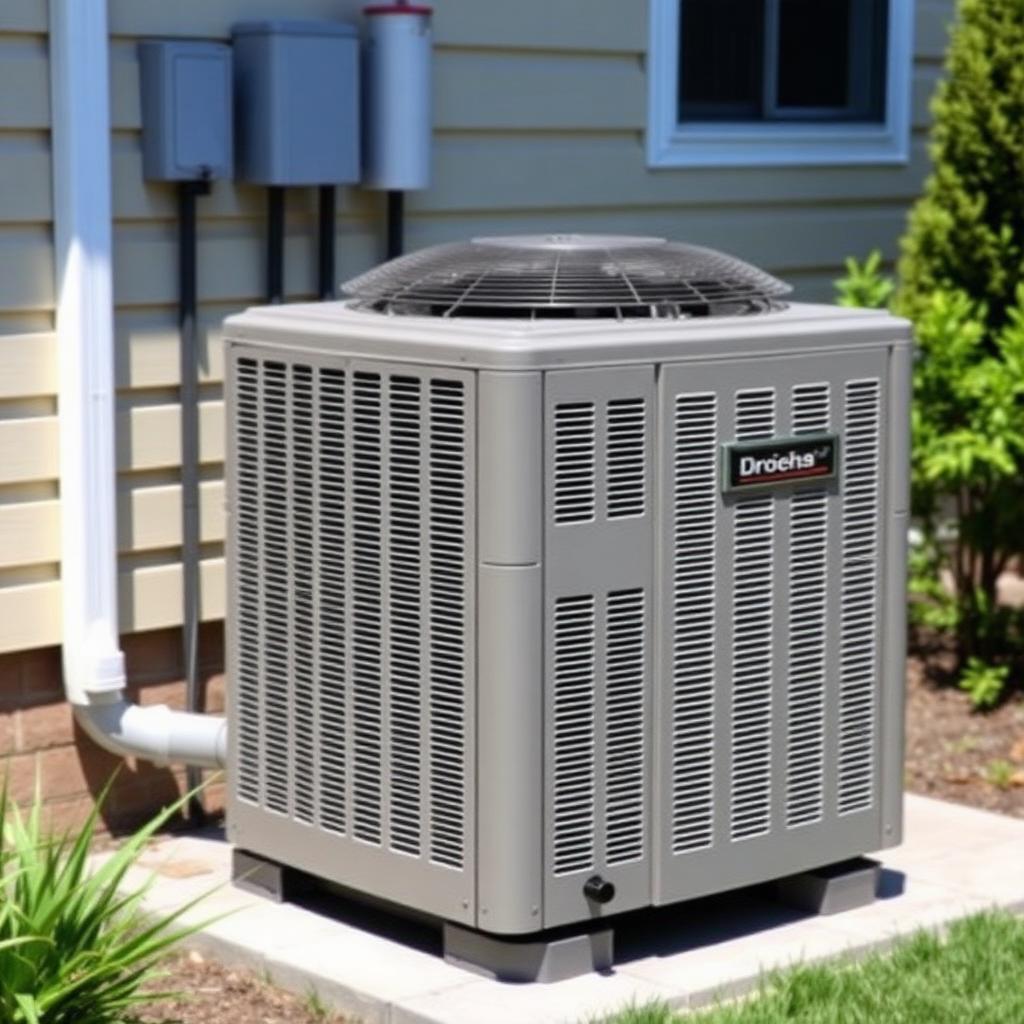 New condenser and split system HVAC unit